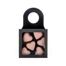 Black Kraft box with window 9 x 3 x 9 cm (25 pieces) [FS356B]