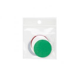 Grip Seal Bags with Hang hole 5x5cm Crystal Clear PP 75 micron (100 pieces) [Z3R22]