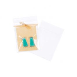 Grip Seal Bags 6.5x7.5cm Crystal Clear PP 100 micron (100 pieces) [Z4C2H3]