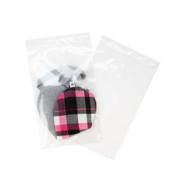 Grip Seal Bags with Hang hole 12.5x20.5cm Crystal Clear PP 100 micron (100 pieces) [Z4R58]