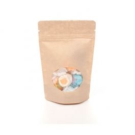 Stand Up Pouches Kraft with oval Window 10x6x15cm | 57 grams (100 pieces) [ZBGO2K]