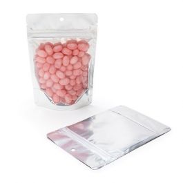 Stand Up Pouches Transparent/Black 10.2x6x15.2cm | 57 grams with hang hole (100 pieces) [ZBGB2H]