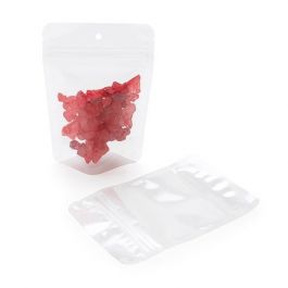Stand Up Pouches Transparent 10.2x6x15.2cm laminated | 57 grams with hang hole (100 pieces) [ZBGCC2H]