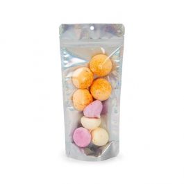 Stand Up Pouches transparent/Glitter Holographic 10,8x6x23,8 cm (25 pieces) [ZBGHG1NC]