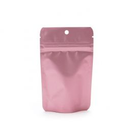 Rose Gold Metallized Stand Up Pouch 8 x 5 x 13 cm with Hang Hole (100 Pieces) [ZBGM1RG]