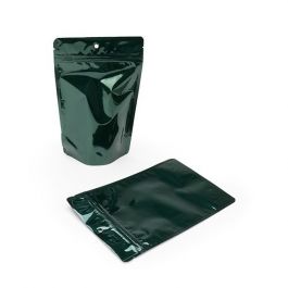 Stand Up Pouches Green 13x7x20.5cm | 113 grams with hang hole (100 pieces) [ZBGM3HGH]