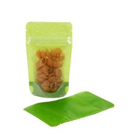 Stand Up Pouches Rice Paper Transparent/Green 7.9x5.1x13cm | 28 grams (100 pieces) [ZBGR1GRC]