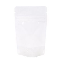 Stand Up Pouches Rice Paper Transparent/White 7.9x5.1x13cm | 28 grams (100 pieces) [ZBGR1WC]
