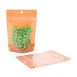 Stand Up Pouches Rice Paper Transparent/Orange 10.2x6x15.2cm | 57 grams (100 pieces) [ZBGR2HO]