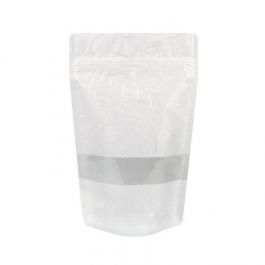 Stand Up Pouches Rice Paper White 13x8x20.5cm | 113 grams (100 pieces) [ZBGR3W]
