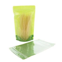 Stand Up Pouches Rice Paper Transparent/Green 17x9x28cm | 340 grams (100 pieces) [ZBGR4GRC]
