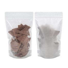Stand Up Pouches Rice Paper Transparent/Silver 17x9x28.5cm | 340 grams (100 pieces) [ZBGR4SC]