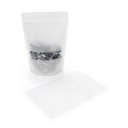 Stand Up Pouches Rice Paper White 15x9x23.2cm | 312 grams with hang hole (100 pieces) [ZBGR7WH]