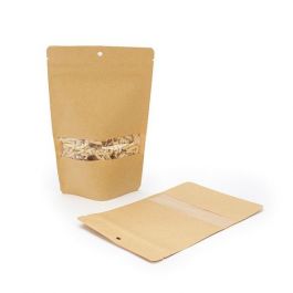 Stand Up Pouches Kraft 13x8x20.5cm | 113 grams with Hang Hole (100 pieces) [ZBGW3KH]
