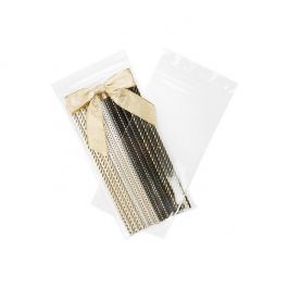 Grip Seal Bags with Vent-hole 10x20.5cm Crystal Clear PP 50 micron (100 pieces) [ZC48V]