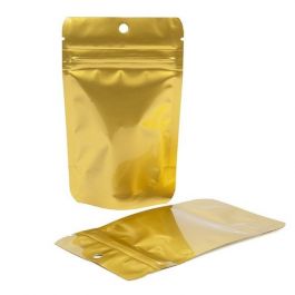 Stand Up Pouches Gold 8x5x13cm | 28 grams With hang hole (100 pieces) [ZBGM1GH]