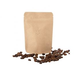 Stand Up Pouches Kraft 10,2x6x15,2cm w/Valve (100 Pieces) [ZBGM2K]