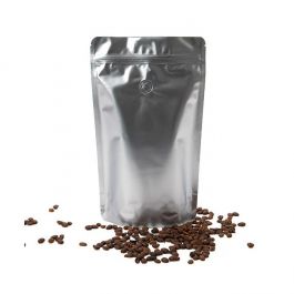 Stand Up Pouches Silver 13x7,9x20,6cm w/Valve (100 Pieces) [ZBGM3SV]