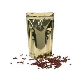 Stand Up Pouches Gold 17,1x8,9x28,6cm w/Valve (100 Pieces) [ZBGM4SGV]