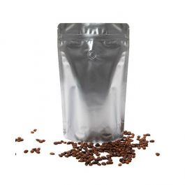 Stand Up Pouches Silver 17,1x8,9x28,6cm w/Valve (100 Pieces) [ZBGM4SV]