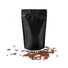 Stand Up Pouches Black 22,9x12,1x34,3cm w/Valve (100 Pieces) [ZBGM6MBV]