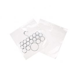 Grip Seal Bags with Hang and Vent-hole 32x32cm Crystal Clear PP 50 micron (100 pieces) [ZR12HV]
