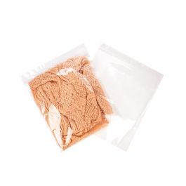 Grip Seal Bags with Hang hole 33x38cm Crystal Clear PP 50 micron (100 pieces) [ZR1315]