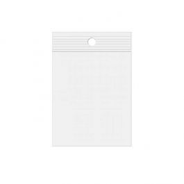 Grip Seal Bags with Hang hole 7.5x10cm Crystal Clear PP 50 micron (100 pieces) [ZR34]