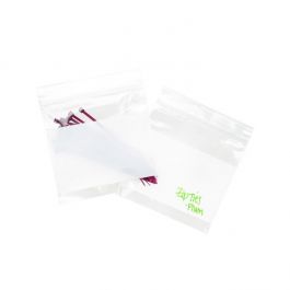 Grip Seal Bags with Write-on-Panel 10x10cm Crystal Clear PP 50 micron (100 pieces) [ZWC44]