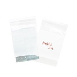Grip Seal Bags with Write-on-Panel 10x15cm Crystal Clear PP 50 micron (100 pieces) [ZWC46]